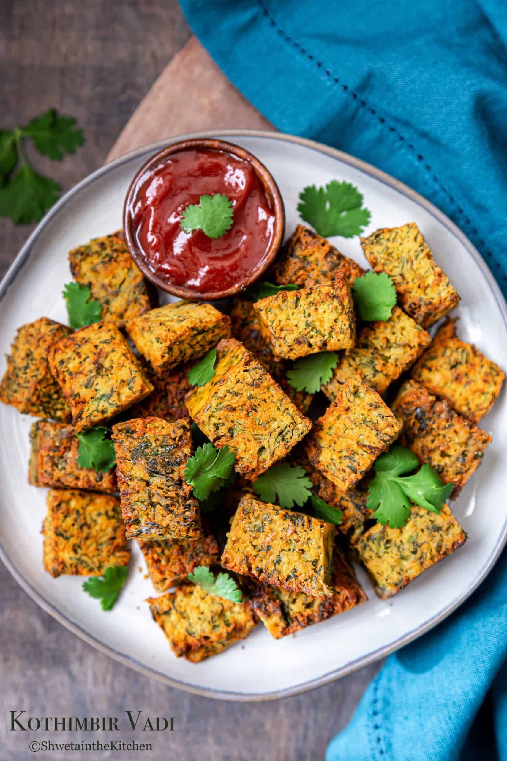 Kothimbir vadi marathi recipe